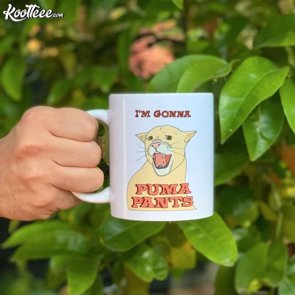 Puma Pants Funny Illustrated Mug