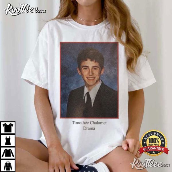 Timothee Chalamet Drama Yearbook 90s T-Shirt