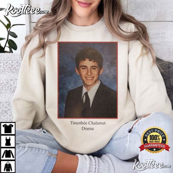 Timothee Chalamet Drama Yearbook 90s T-Shirt