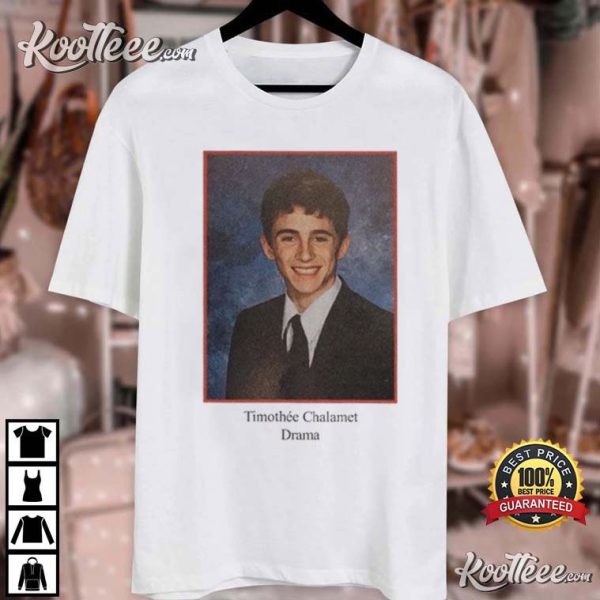 Timothee Chalamet Drama Yearbook 90s T-Shirt