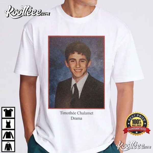 Timothee Chalamet Drama Yearbook 90s T-Shirt