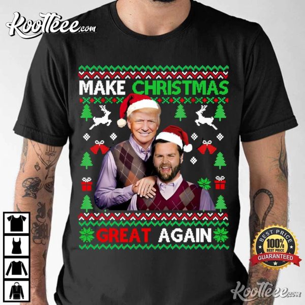 Trump Vance Step Brothers Make Christmas Great Again T-Shirt