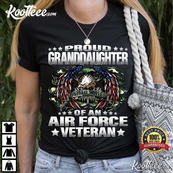 Proud Granddaughter Of An Air Force Veteran Vet’s Family T-Shirt