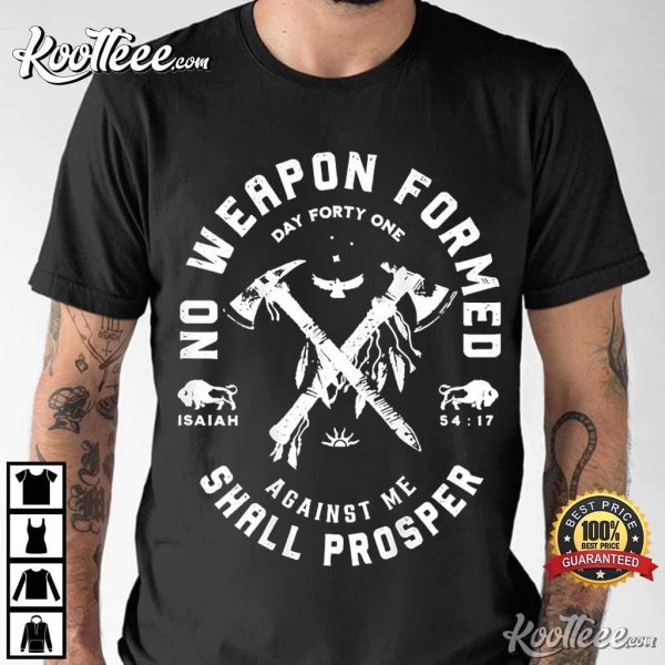 Bible Verse No Weapon Formed Shall Prosper Isaiah 54 17 T-Shirt