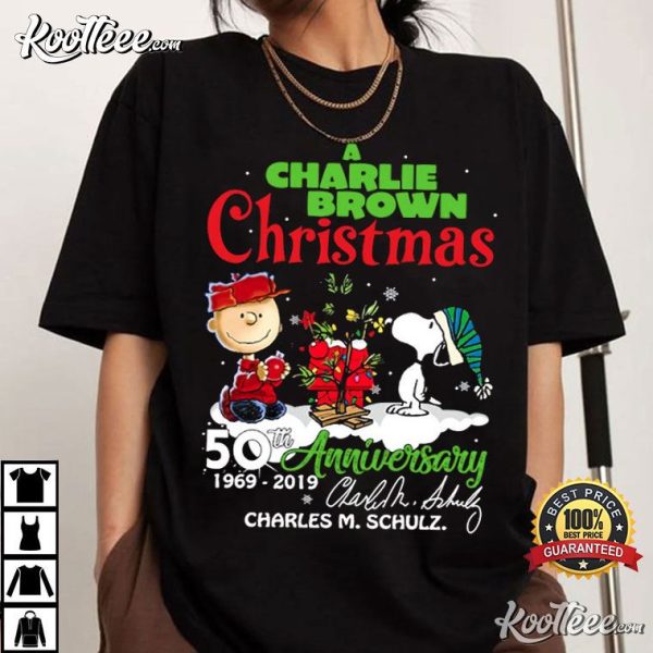 A Charlie Brown Christmas 50th Anniversary Charles M Schulz T-Shirt