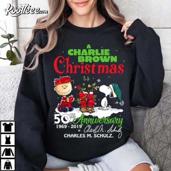 A Charlie Brown Christmas 50th Anniversary Charles M Schulz T-Shirt