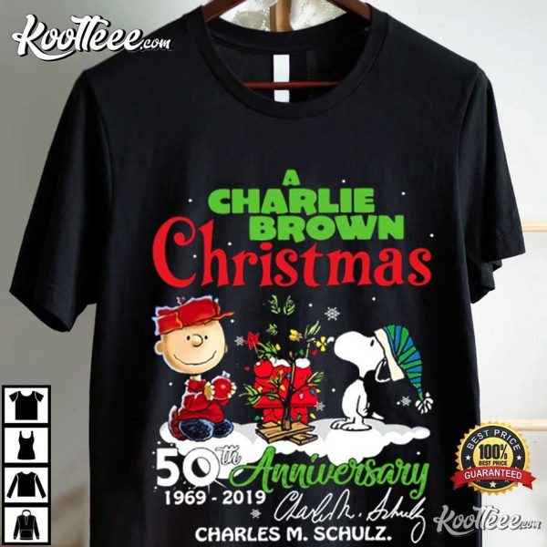 A Charlie Brown Christmas 50th Anniversary Charles M Schulz T-Shirt