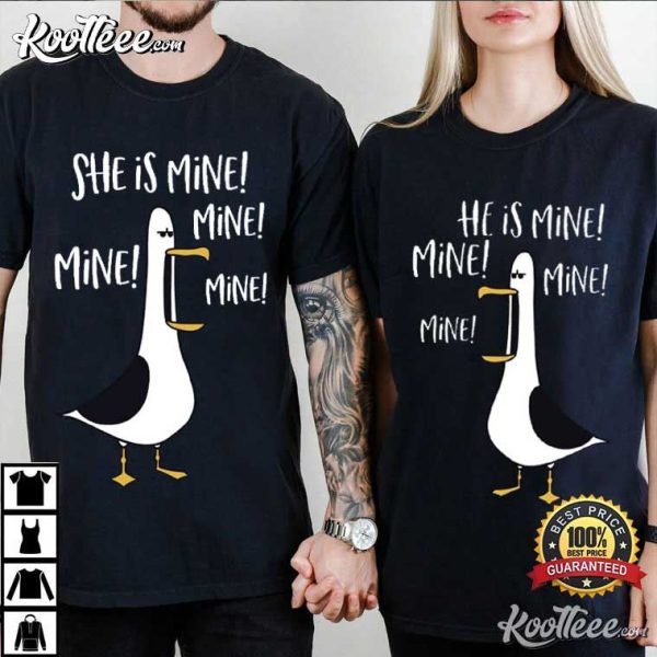 Mine Seagull Finding Nemo Disney Couples Shirts