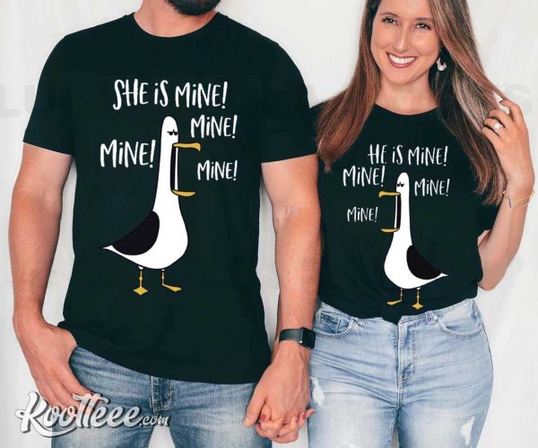 Mine Seagull Finding Nemo Disney Couples Shirts