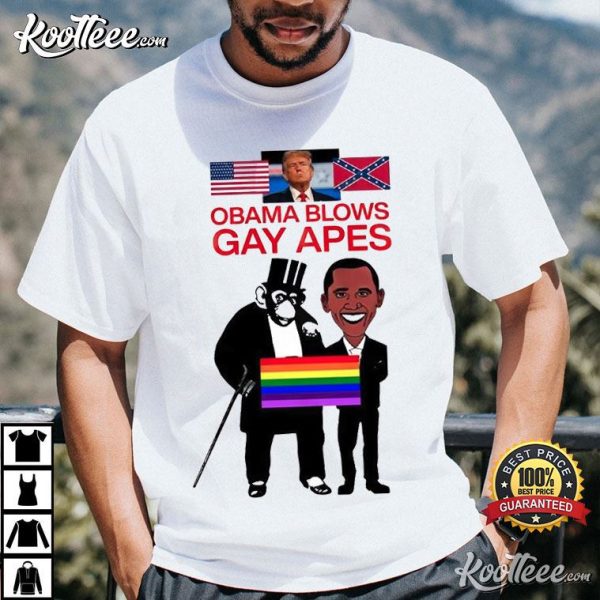 Donald Trump Obama Blows Gay Apes T-Shirt