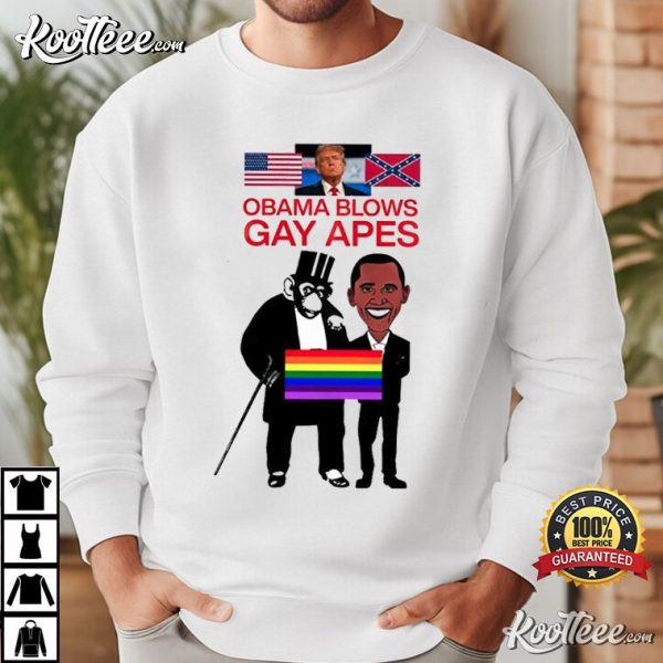 Donald Trump Obama Blows Gay Apes T-Shirt