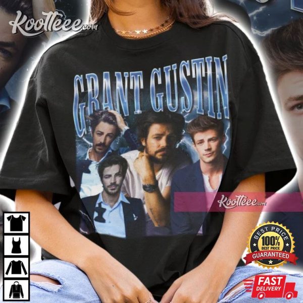 Grant Gustin Vintage 90s Bootleg T-Shirt