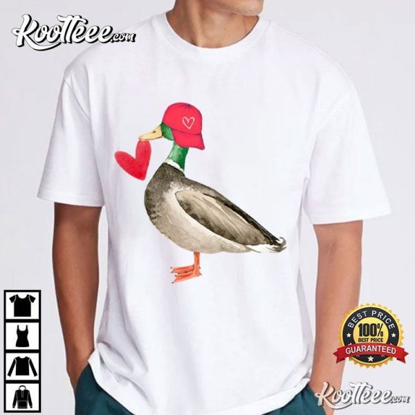 Mallard Duck Valentine’s Day Gift T-Shirt