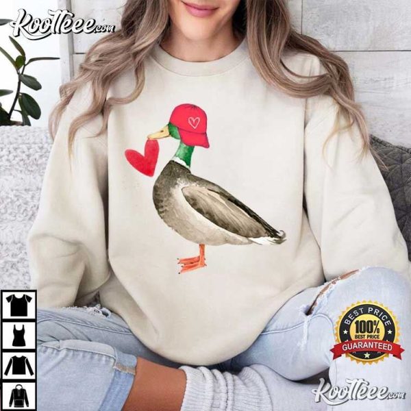 Mallard Duck Valentine’s Day Gift T-Shirt