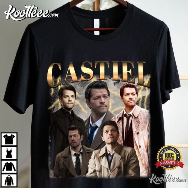 Retro Castiel Supernatural Bootleg T-Shirt