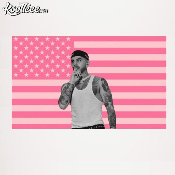 Rauw Alejandro Pink American Flag