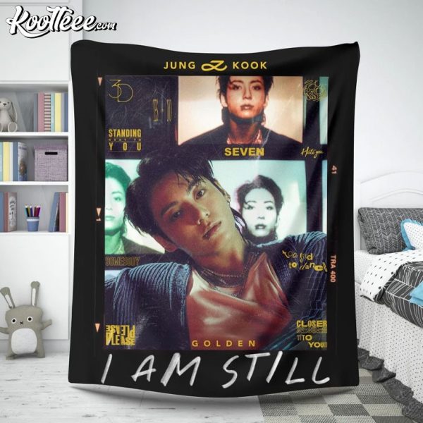 Jungkook I Am Still Golden Fleece Blanket