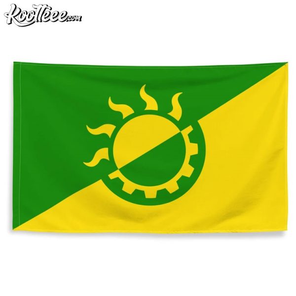 Solarpunk Environmentalist Flag