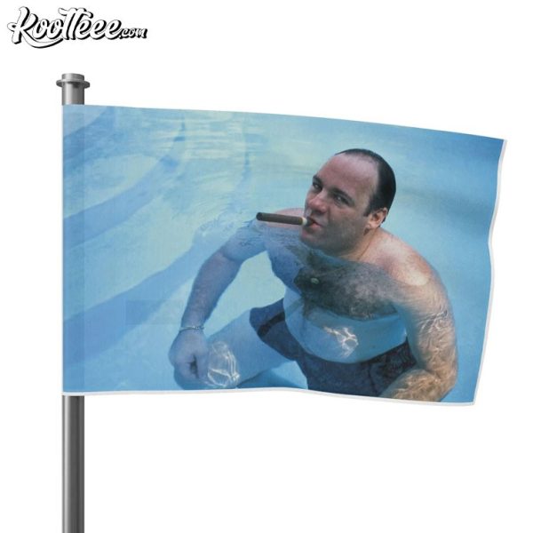 Tony Soprano Cigar Pool Funny Meme Flag