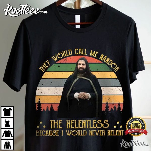 They Would Call Me Nandor The Relentless Retro Sunset T-Shirt