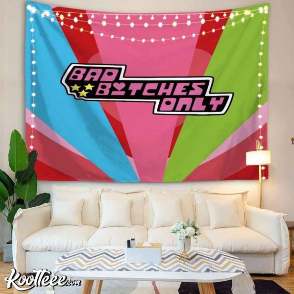 Bad Bitches Only Girl Power Girls Club Wall Tapestry