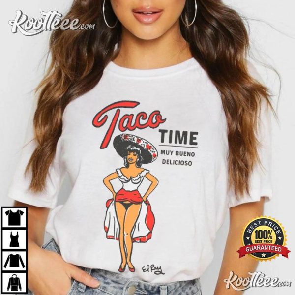 Cowgirl Taco Time Latina Foodie T-Shirt