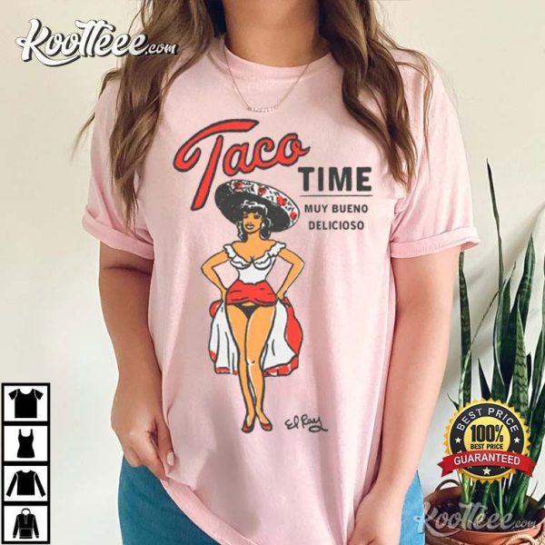 Cowgirl Taco Time Latina Foodie T-Shirt