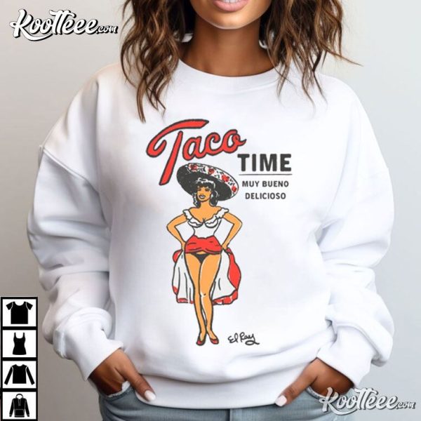 Cowgirl Taco Time Latina Foodie T-Shirt