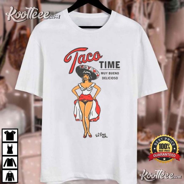 Cowgirl Taco Time Latina Foodie T-Shirt