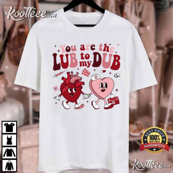 Cardiac Nurse Heart Anatomy Valentine’s Day T-Shirt