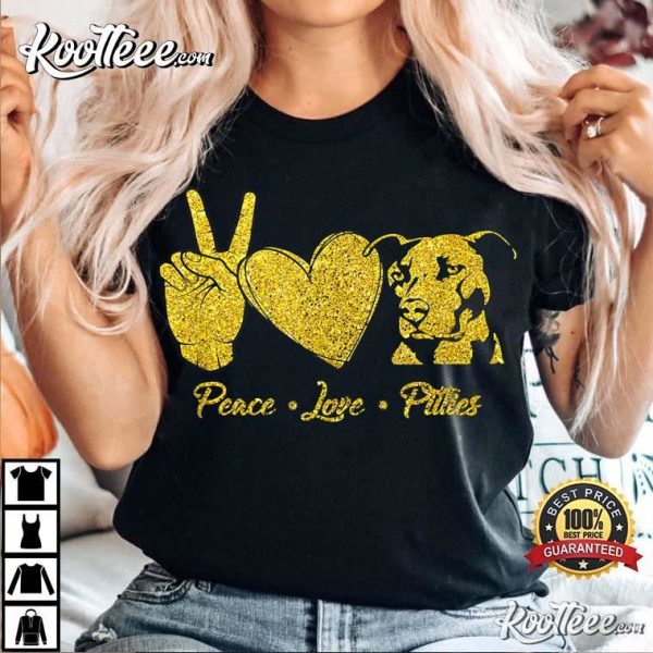 Peace Love Pitties Pitbull Dog Lover T-Shirt