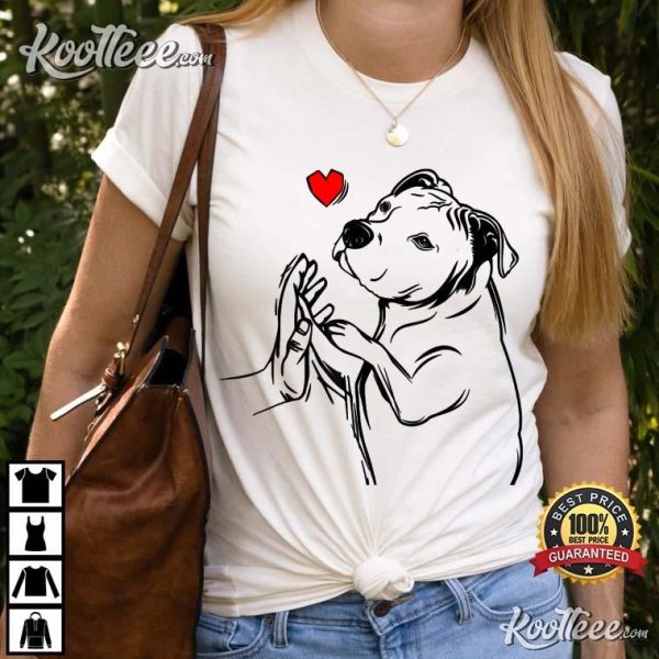 Pitbull Love Cute Pittie Dog Mom Dad T-Shirt