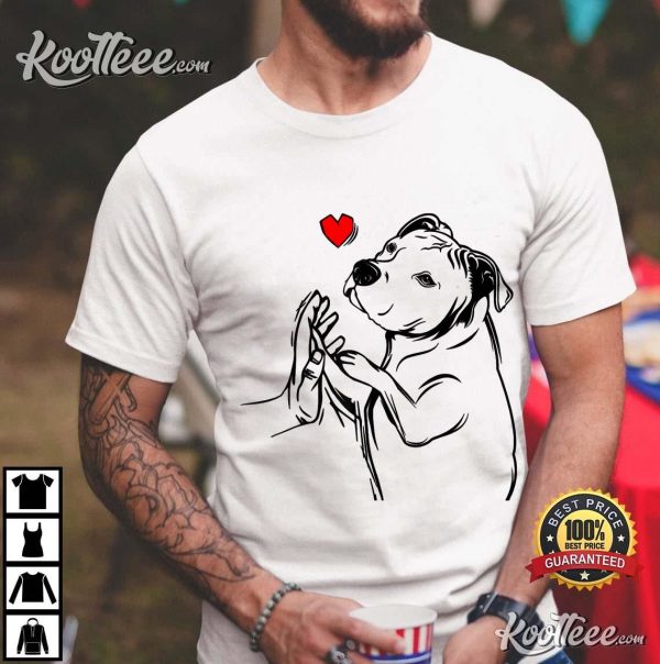 Pitbull Love Cute Pittie Dog Mom Dad T-Shirt