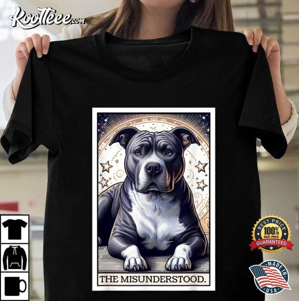 Pitbull Tarot Card The Misunderstood Pittie Dog Lover T-Shirt