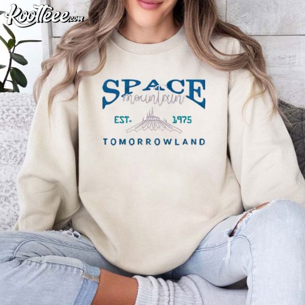 Space Mountain Tomorrowland Magic Kingdom Embroidered Sweatshirt