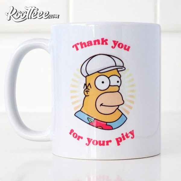 Homer Simpson Thank You For Your Pity Mug