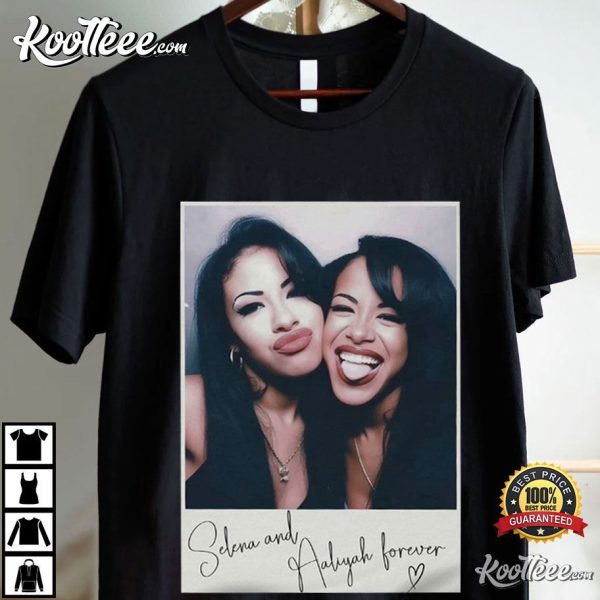 Selena And Aaliyah Forever Selena Quintanilla Aaliyah Haughton T-Shirt