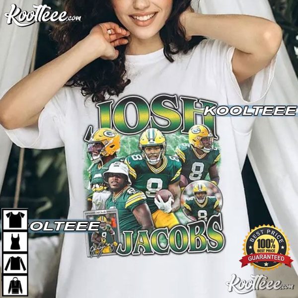 Josh Jacobs Green Bay Packers Vintage 90s T-Shirt