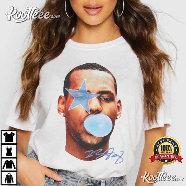 LeBron James Blowing Bubble Gum Vintage T-Shirt