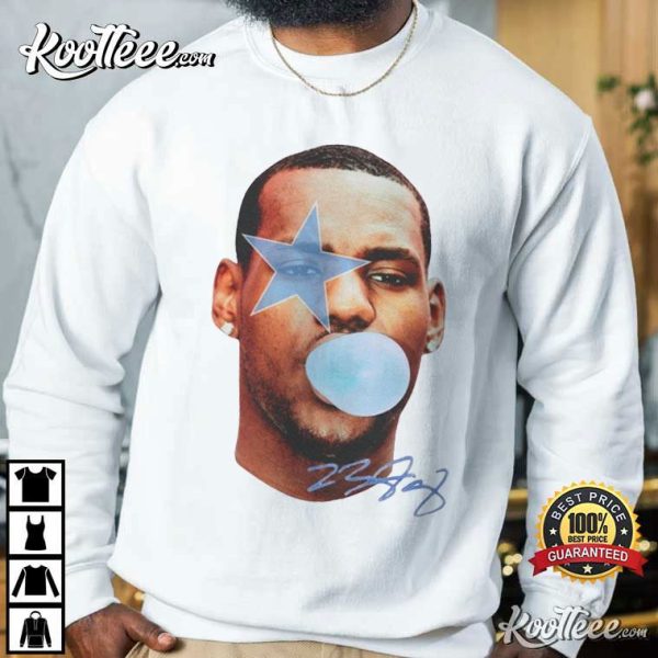 LeBron James Blowing Bubble Gum Vintage T-Shirt