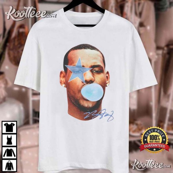 LeBron James Blowing Bubble Gum Vintage T-Shirt