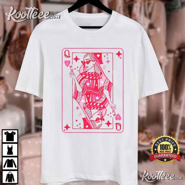 Queen Of Hearts Playing Card Feminist Gift T-Shirt