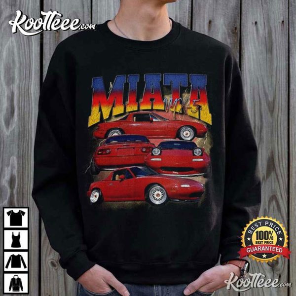 Miata Mazda MX-5 Car Vintage 90s T-Shirt