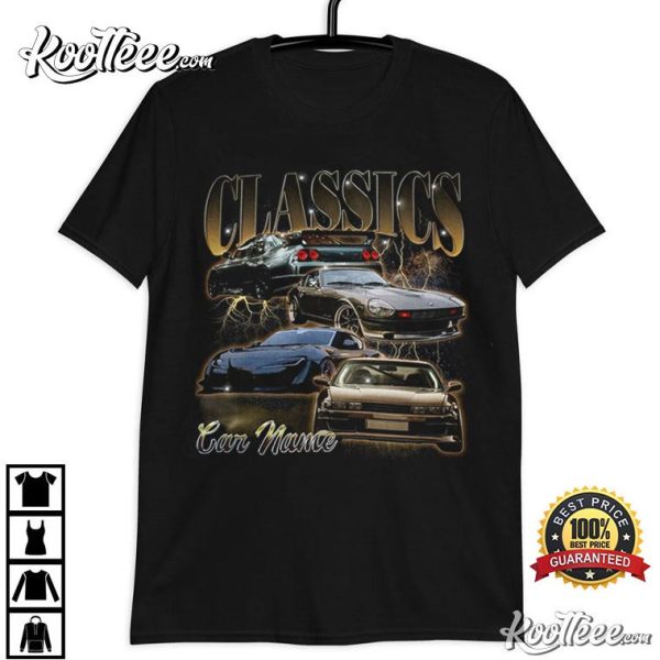 Custom Car Photo Vintage Bootleg Gift For Him T-Shirt