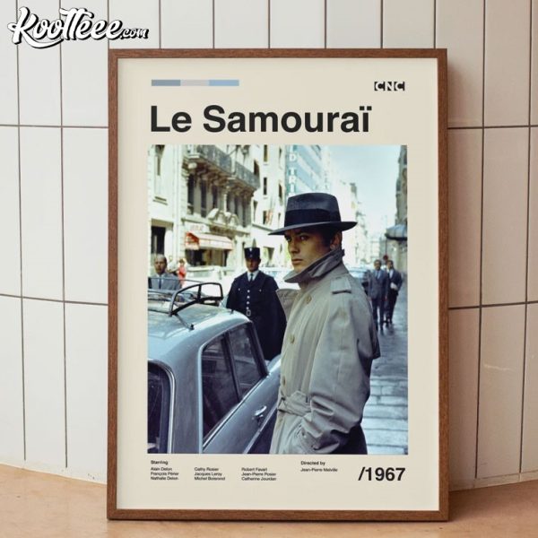 Le Samourai Alain Delon Vintage Movie Poster