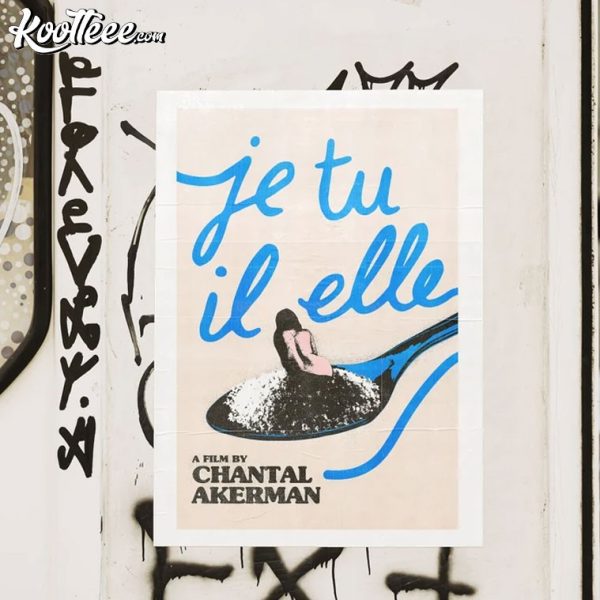 Je Tu Il Elle Chantal Akerman Typographic Film Poster