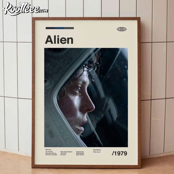 Alien 1979 Ridley Scott Vintage Movie Poster