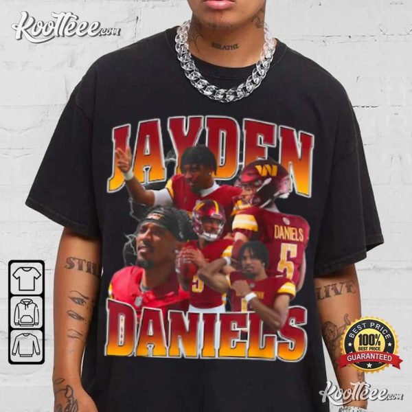 Retro Jayden Daniels 90s Graphic T-Shirt