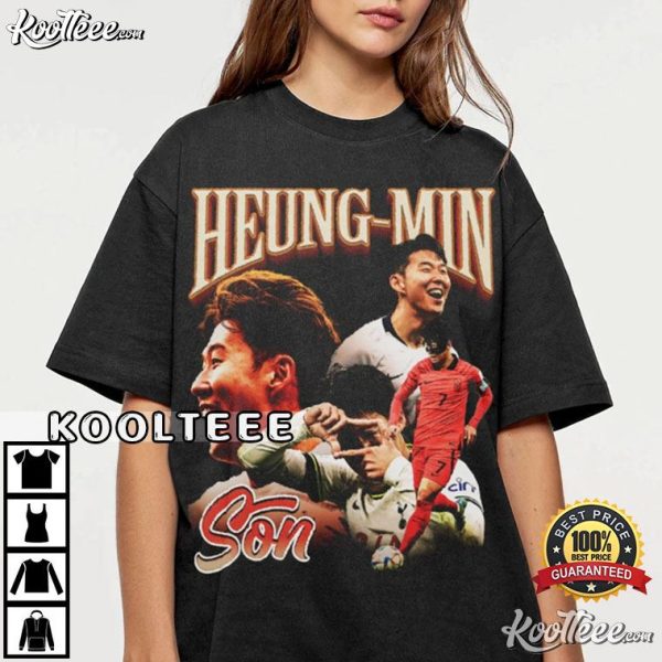 Son Heung-min Football Vintage Bootleg T-Shirt