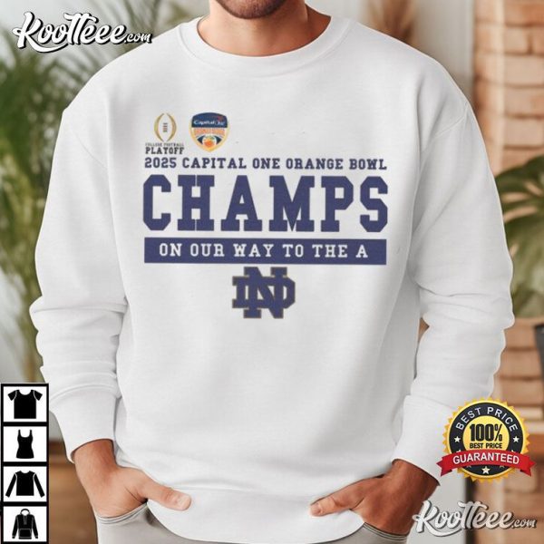 Notre Dame Champs Orange Bowl Football Fan Gift T-Shirt